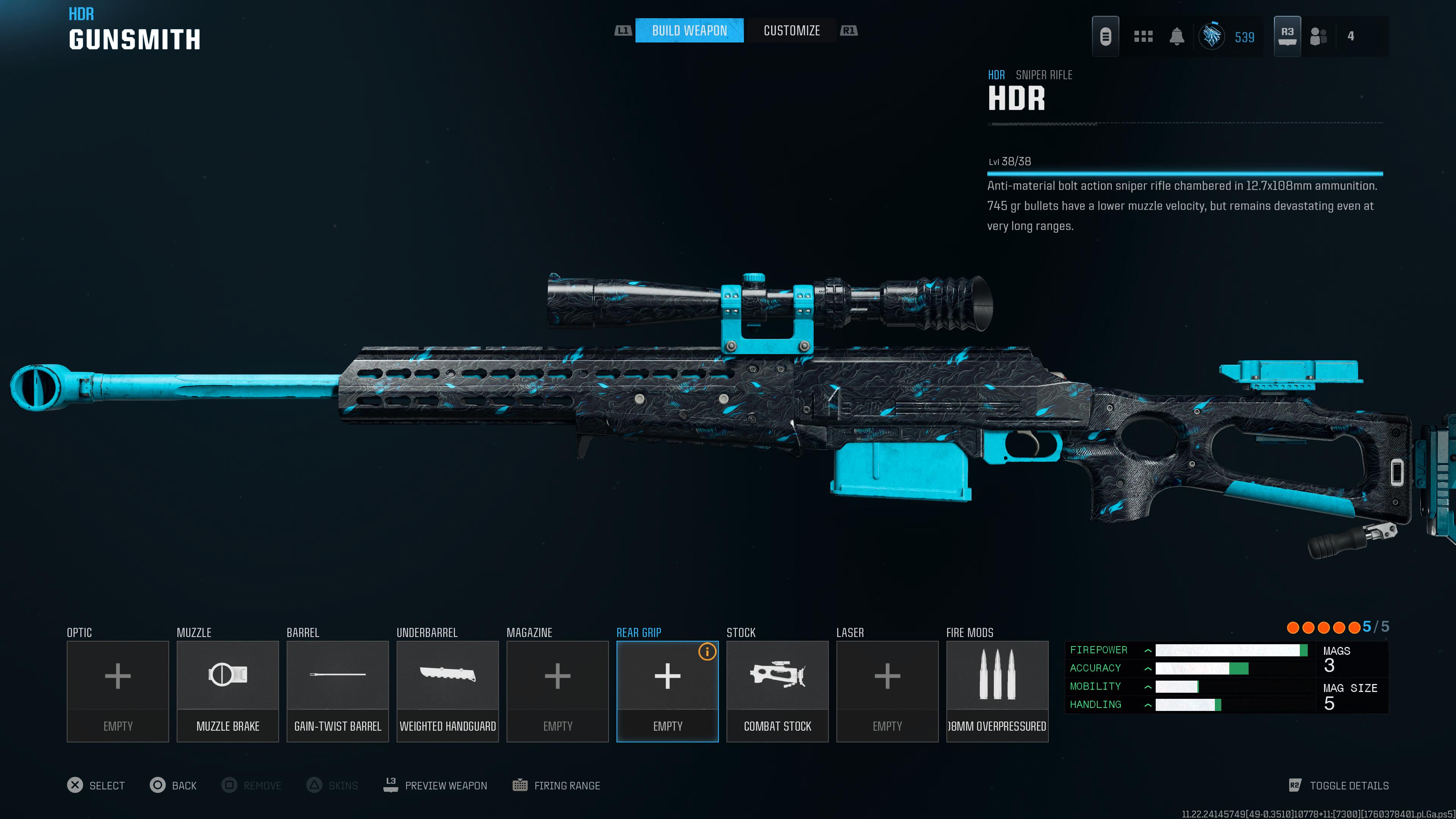 HDR Loadout