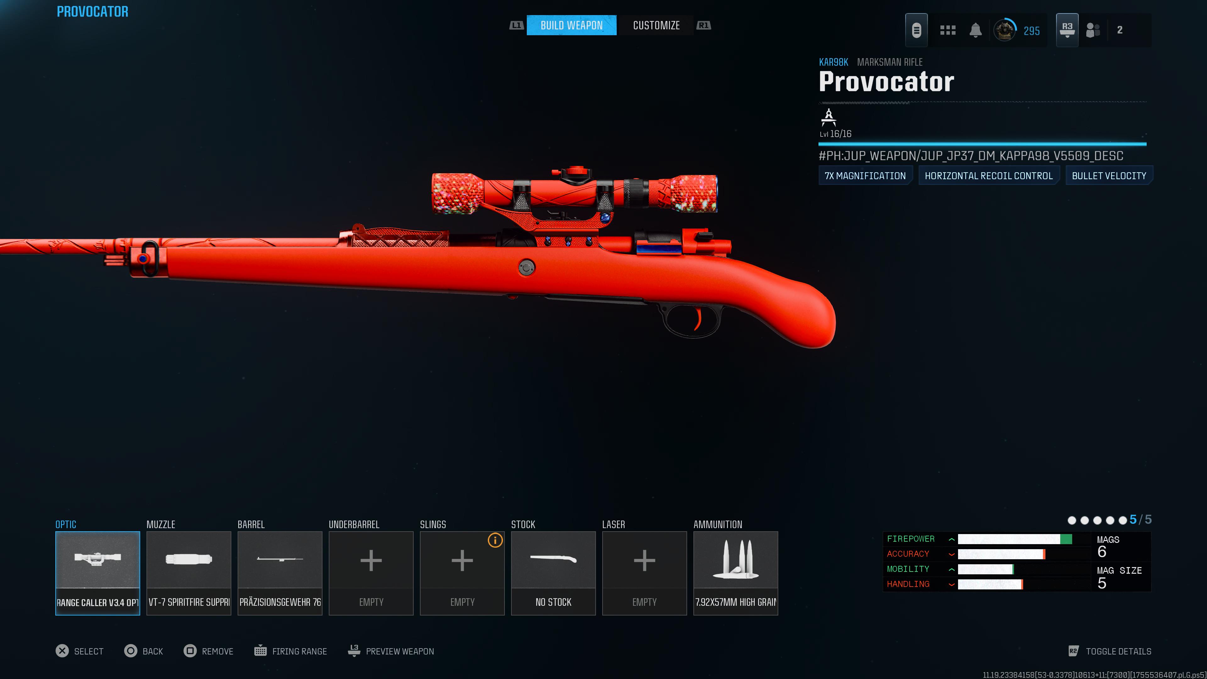 Kar 98k Loadout